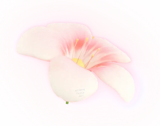 Haarspange mit Blumenmotiv