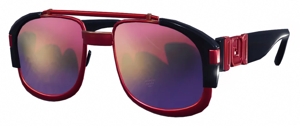 Sonnenbrille mit schwarzem Rahmen