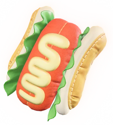 Gefüllter Hotdog