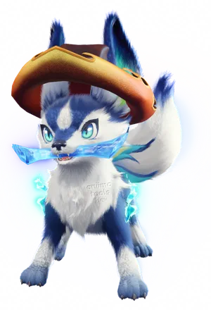 Flammender Cowboy-Hut · Getragen von Eisfenrir
