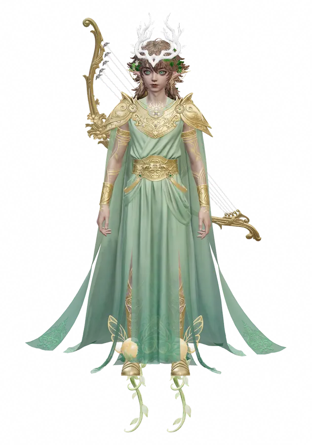 Schmetterlingstraumbernstein · Männlicher Körpertyp · Vorderseite