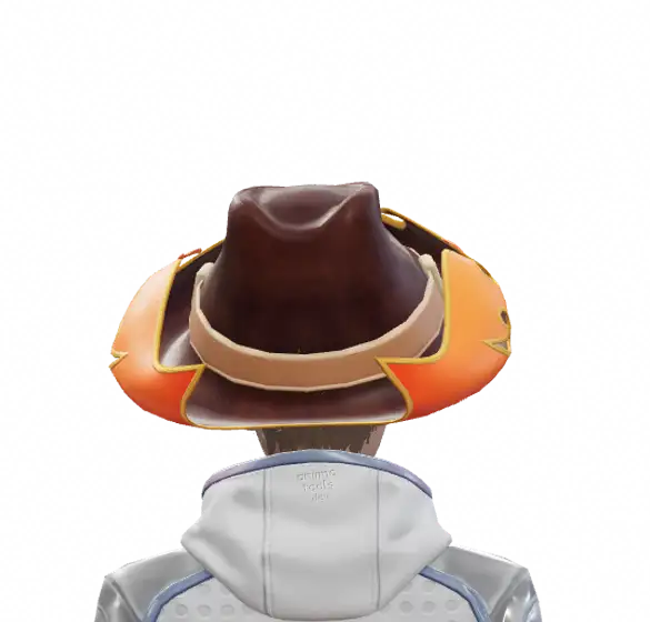 Flammender Cowboy-Hut · Rückseite