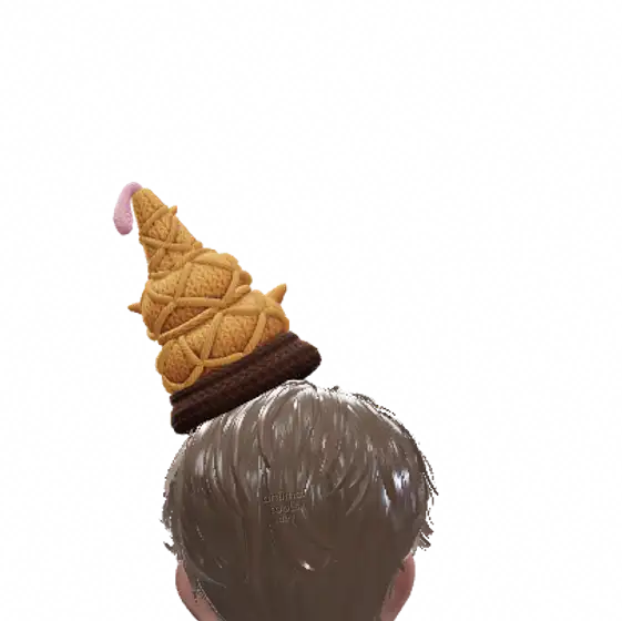 Plüsch-Waffeleis · Rückseite