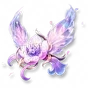 Pluma arcoíris floral