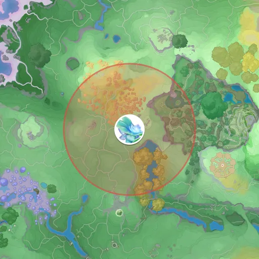 Área aproximada de aparição de Folhesim no mapa: Planícies Ventosas