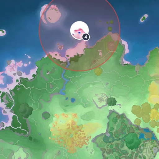 Área aproximada de aparição de Constela no mapa: Planícies Ventosas