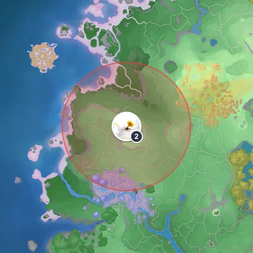 Área aproximada de aparição de Tubico no mapa: Planícies Ventosas
