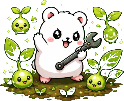 Aniimo Tools mascot, Grass theme